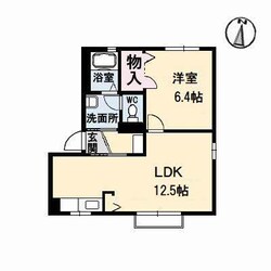 文化の森駅 車移動10分  5km 1階の物件間取画像